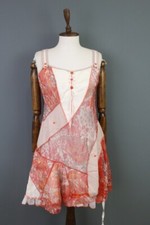 EWA I WALLA Multicolro Mesh Sleeveless Streep Sleep A-Line Tunic Dress Size M