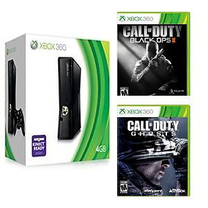 Microsoft Xbox 360 E Holiday Value Bundle 500GB Black Console