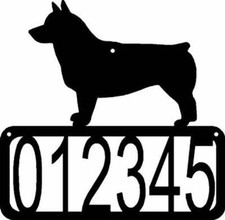 Swedish Vallhund Dog House Address Sign - Made in USA