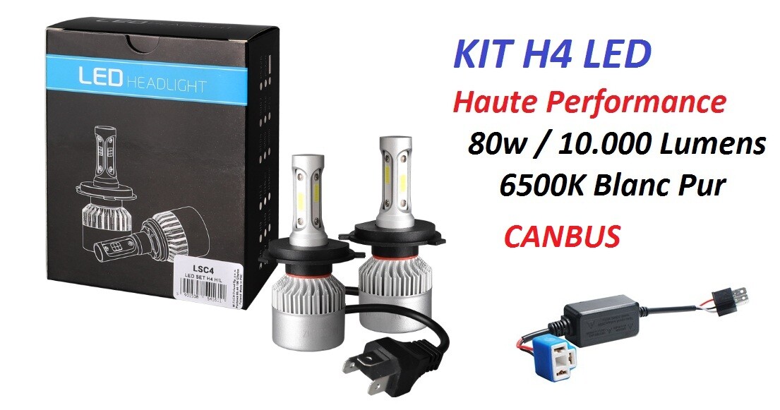 Kit ampoule LED H4 80W Canbus pour Opel | Confort visuel maximal lors des trajets de nuit