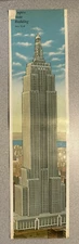 Empire State Building New York City. Oversized Postcard (Almost 14" by 4")