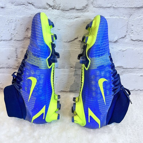 Nike Mercurial Superfly 8 Pro FG blau neongelb Fußballschuhe UK Größe 7 sehr guter Zustand - Bild 9 von 19