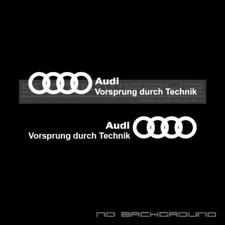 Audi Vorsprung Durch Technik Decal Sticker A4 S4 S3 S5 TTRS RS3 R8 mirrored Pair