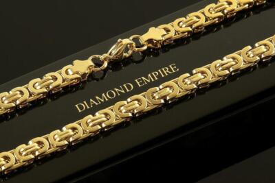 Collana Unisex Catena Maglia Fune Piena In Oro Giallo 48 Cm - Foto 8