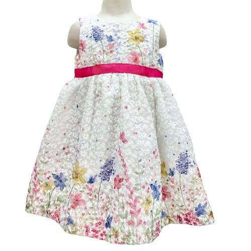 BlueBeri Gold Matching Dress & Coat Set Cream Off White Shimmer Two Piece  18 Mo. | eBay