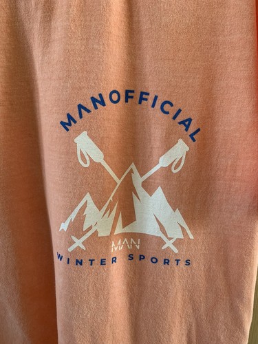 Boohooman official Man winter sport Overdye T-shirt - Size Small - Picture 6 of 8