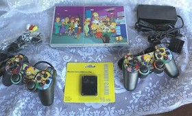 SONY PLAYSTATION 2 PS2 SLIM VINYL SKIN CONSOLE LOT BUNDLE WITH 6 GAMES