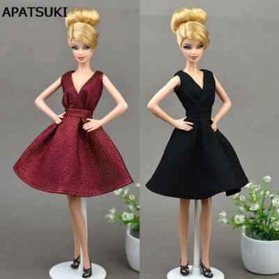 Puppenkleider Klassisches Abendkleid Reine Handarbeitskleidung für Barbiepuppen