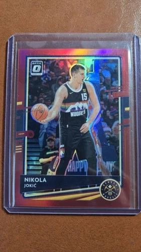 2020-21 Panini Donruss Nikola Jokić Red Prizm 40/99 #96
