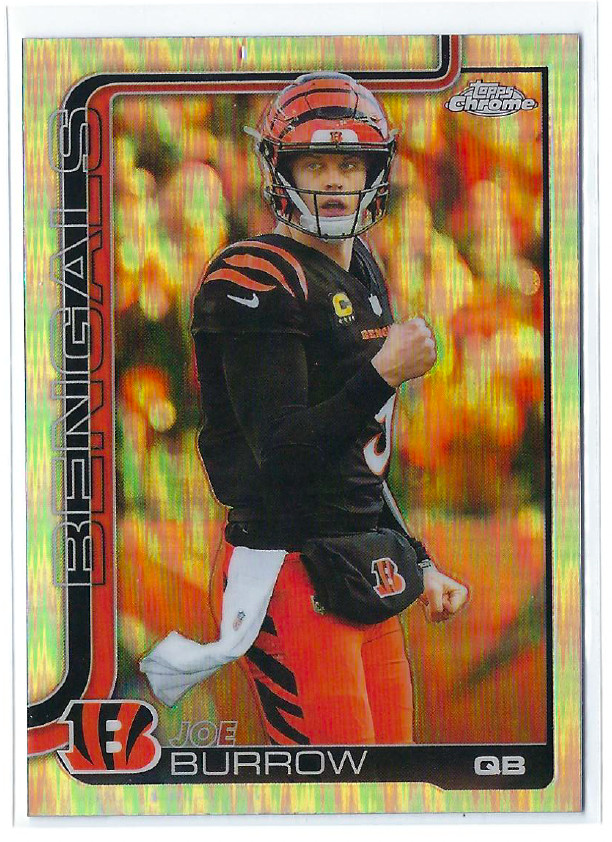 2025 Topps Chrome Joe Burrow Refractor #61 Bengals Ships w/ Toploader