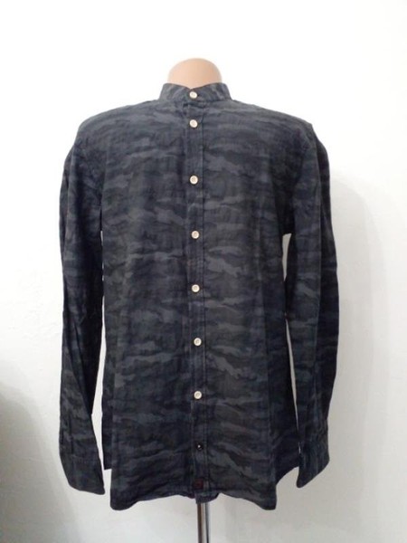 Men Strellson Shirt Grey Cotton 36 / S