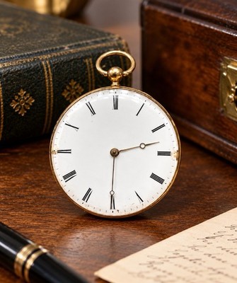 Le Roy à Paris Cylinder Pocket Watch Movement Only With 8 Ruby Lépine Style Mech