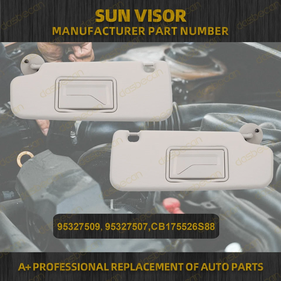 2Pcs Left & Right Side Sun Visor For Chevrolet Sonic 2012-2016 1.4L 1.6L 1.8L Foto 2 de 4