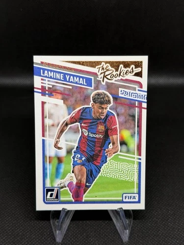 2023-24 Panini Donruss #25 Lamine Yamal RC The Rookies Barcelona Card
