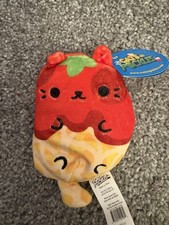 Cats vs Pickles SPAGHETTI FREDDIE Cat Plush Bean Bag with Tags Tactile Fidget 4"