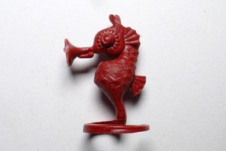 Vintage R&L Kellogg's King Nep tune Deep Sea Cereal Toy Syncopating Sea Horse