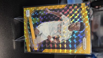 VINICIUS JUNIOR GOLD MOSAIC PRIZM #03/10 2025-26 Prizm FIFA #179 Real Madrid