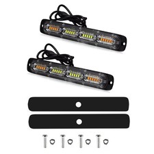 Yellowwhite Led Warning Hazard Flashing Emergency Beacon For Car Truck