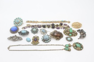 250g Czech Filigree Jewellery Peking Glass Vintage for Repair / Restoration