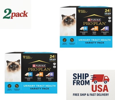 Purina Pro Plan Specialized Urinary Tract Health Wet Cat Food-Variety Pack, 48Ct
