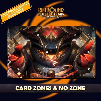 Tahm Kench Arcana Playmat Riftbound TCG Stitched Edges Free Bag | eBay