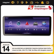 12,3" Carplay GPS 128GB Android 14 DAB+Autoradio Mercedes C/GLC-Klasse W205 X253 12,3" Carplay GPS 128GB Android 14 DAB+Autoradio Mercedes C/GLC-Klasse W205 X253