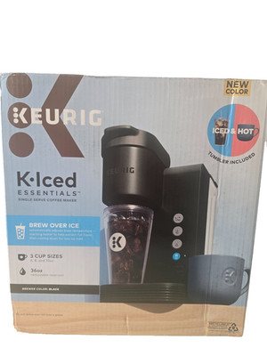 Keurig K-Iced Essentials Ices & Hot Single Service K-Cup Black