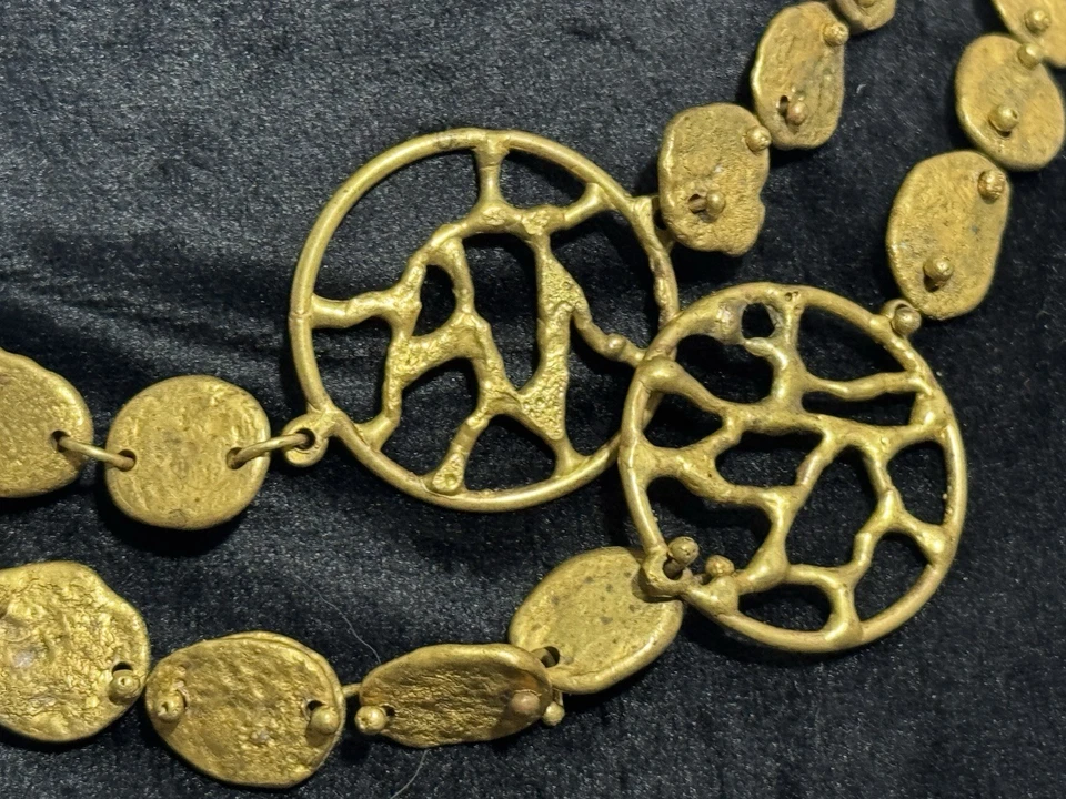 Brutalist Sculptured Handmade Necklace  - Image 4 of 4