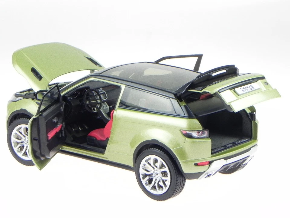 Range Rover Evoque green diecast model car 11003mbg Welly GTA 1/18 - Image 2 of 4