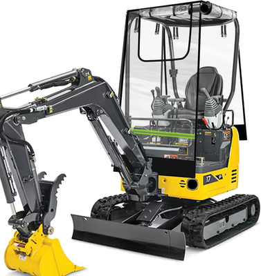 #ad Heavy Duty Mini Excavator Cover Waterproof with PVC Window UV amp; Rain Protectio $177.99