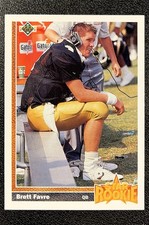 1991 Upper Deck Star Rookie Brett Favre #13 NFL HOF Atlanta Falcons