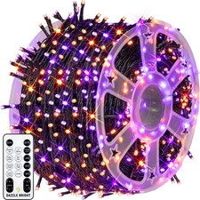 Dazzle Bright Outdoor Halloween String Lights, 1000 LED 328 FT Plug in Fairy