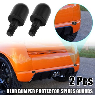 2pcs Black Rear Bumper Round Guard Protector for Mercedes-Benz for Smart Fortwo