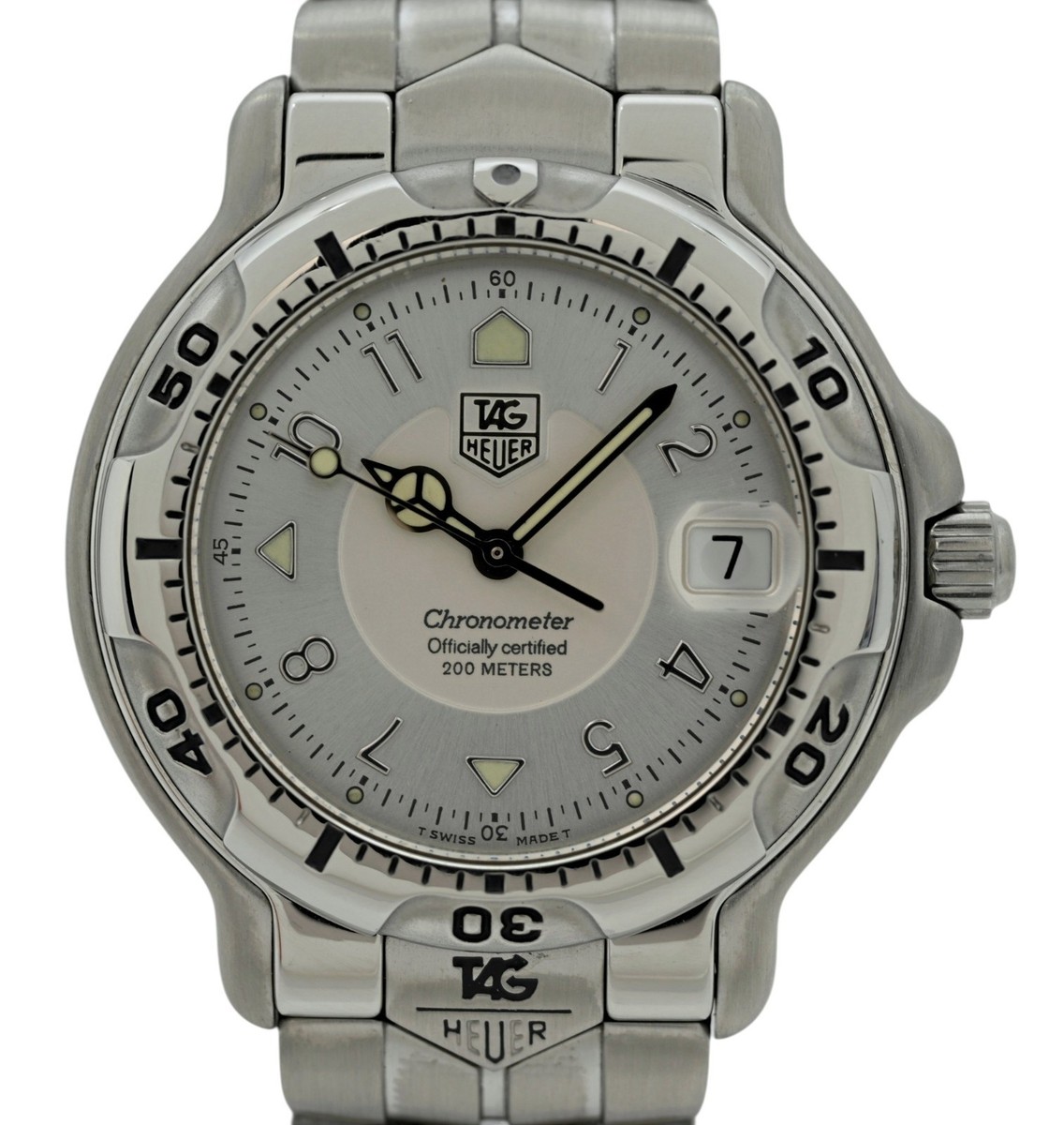 TAG Heuer 自動巻 タグホイヤー 6000シリーズ WH5111 TAG Heuer 6000 Silver Men's Watch - WH5111 for sale online | eBay