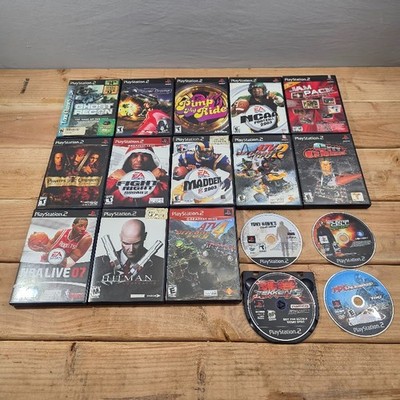 Lot of 17 PS2 Games Tekken 5 Tony Hawk Underground Hitman ATV Madden NBA Live