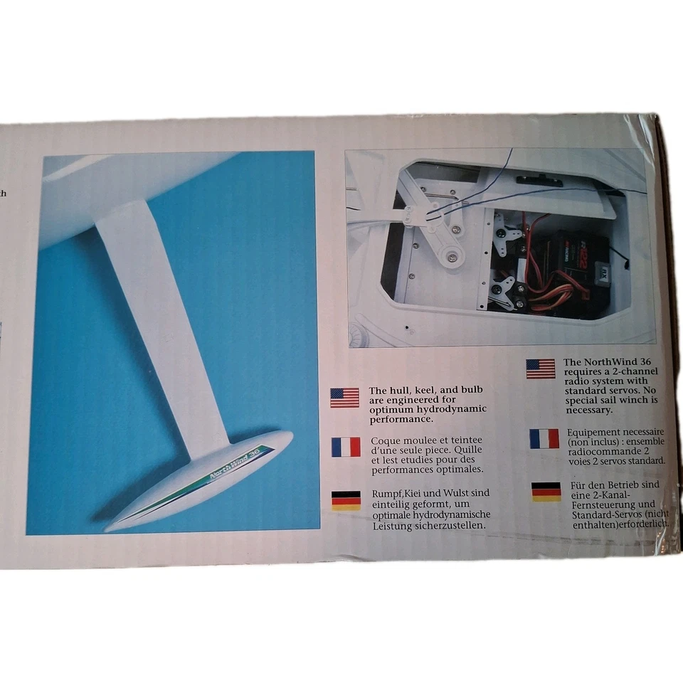 ABC HOBBY NORTH WIND SEMI-SCALE 36-600 SAILING YACHT - Image 4 of 4