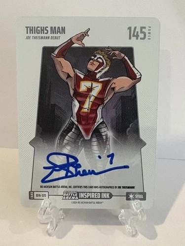 Bo Jackson Battle Arena #BFA-120 Thighs Man Joe Theisman Inspired Ink Auto