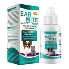 Pet Ear Cleaner Oil for Dogs Cats Grooming Smell Odor Remover Ears Fresh Wash