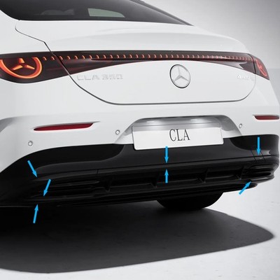 Zierleisten Heckstoßstange CLA C174 Night Paket AMG Line Original Mercedes-Benz