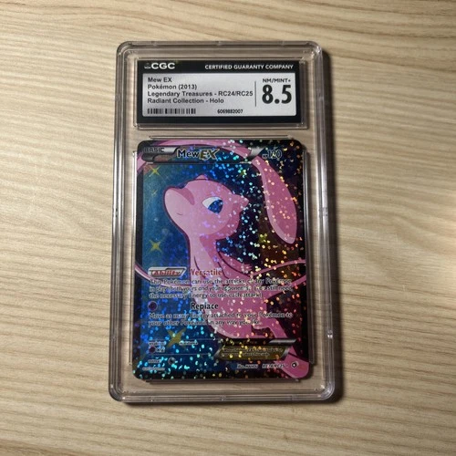 CGC 8.5 Mew EX Legendary Treasures RC24/RC25 Radiant Collection Pokemon Card