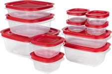 Easystore Rectangle and Square Containers, 22-Piece Set, Food Storage Containers