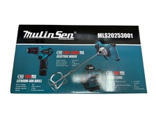 Kit Impastatore, Trapano e Livella laser con accessori, batterie e caricatore