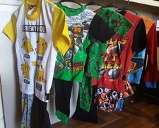 Lot of 5 sets 12Pcs Long Sleeve Pants/shorts Pajama Set Boy Size 8