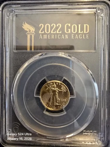 2022 AMERICAN GOLD EAGLE $5 PCGS MS70 FIRST STRIKE PRISTINE GUARANTEED!