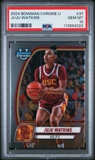 JuJu Watkins 2024-25 Bowman Chrome University #37 USC Base PSA 10