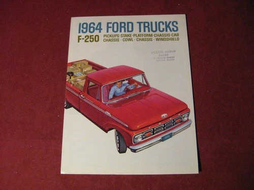 1964 Ford Pickup Truck Sales Brochure Booklet Catalog Original Old