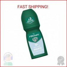 Mitchum Men  s Antiperspirant Deodorant, Roll-On Applicator, Unscented, 48HR Swea