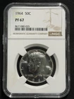 1964 Kennedy Proof Half Dollar 50c Silver Graded NGC PF67!!