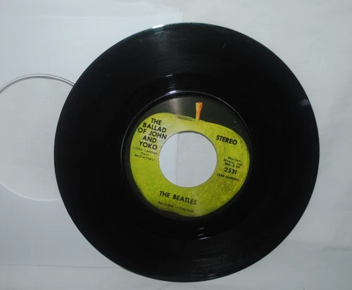 The Beatles, THE BALLAD OF JOHN AND YOKO, 45 rpm record, EX, Apple 2531