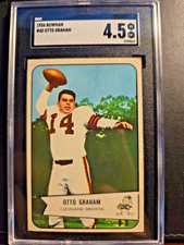 1954 Bowman Otto Graham Cleveland Browns #40 Graded SGC 4.5 VG-EX